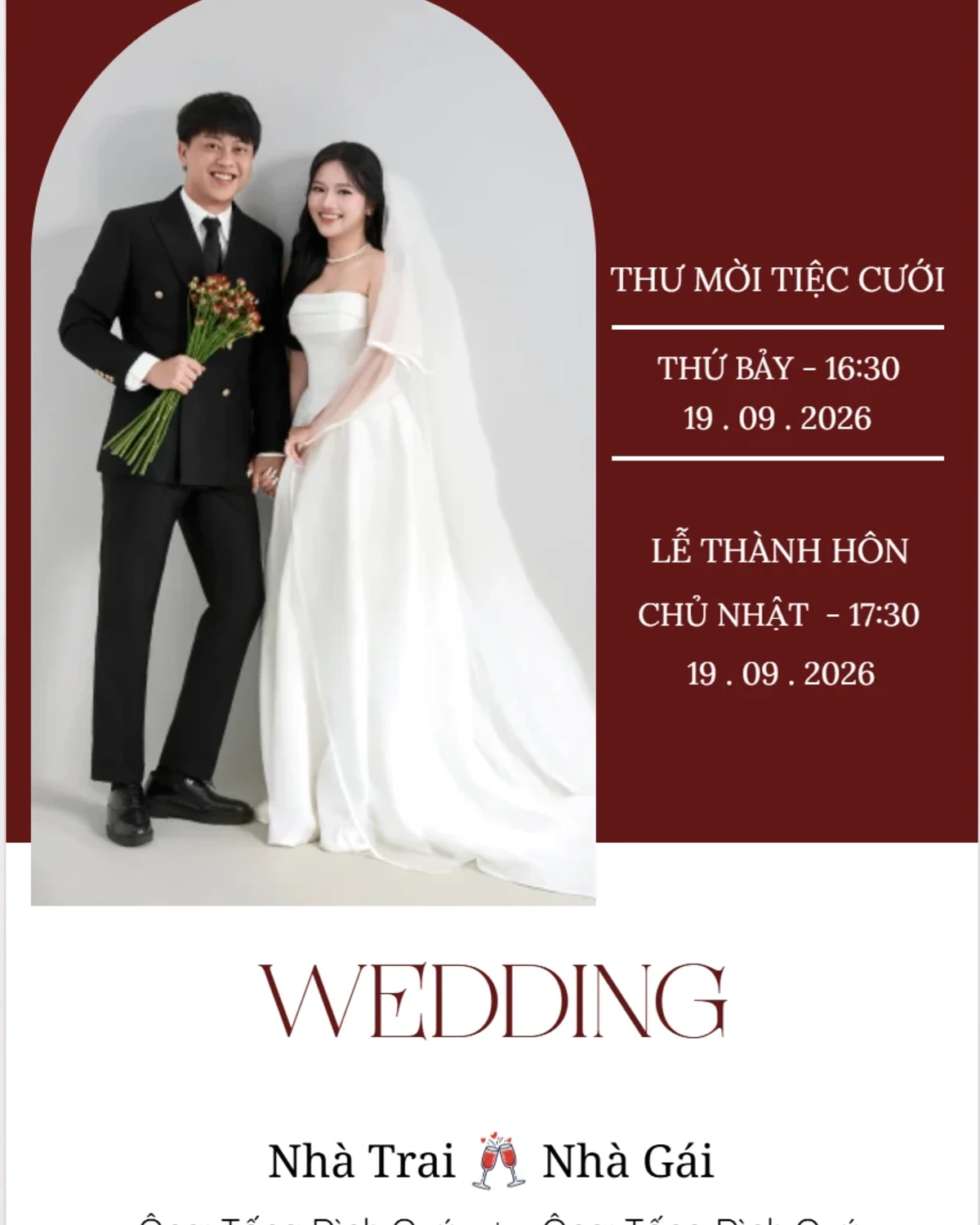 Mẫu thiệp Mẫu thiệp cưới 13